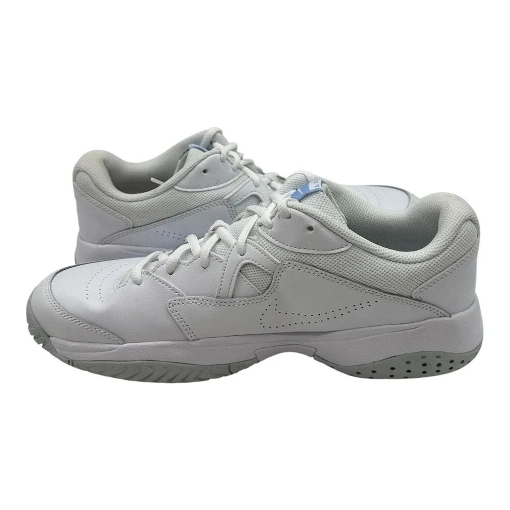 Nike Court Lite 2‎ Sneakers Womens 11 White Blue Leather Tennis Shoes AR8838 112